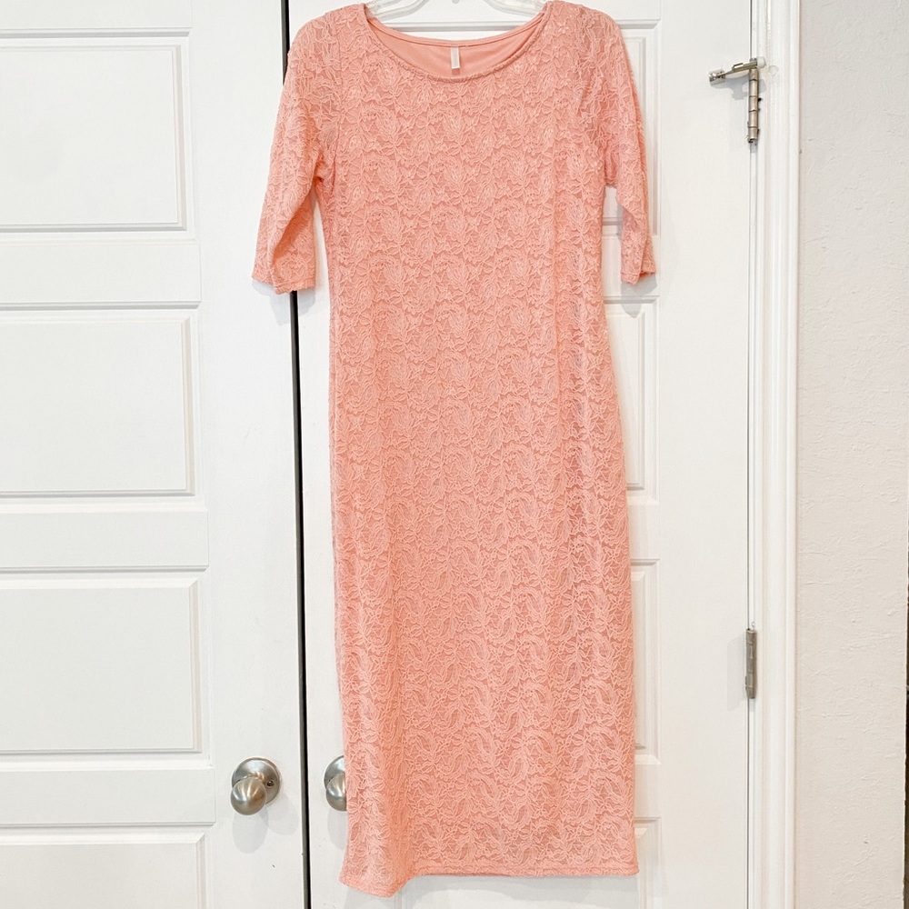 PinkBlush Maternity Lace Dress